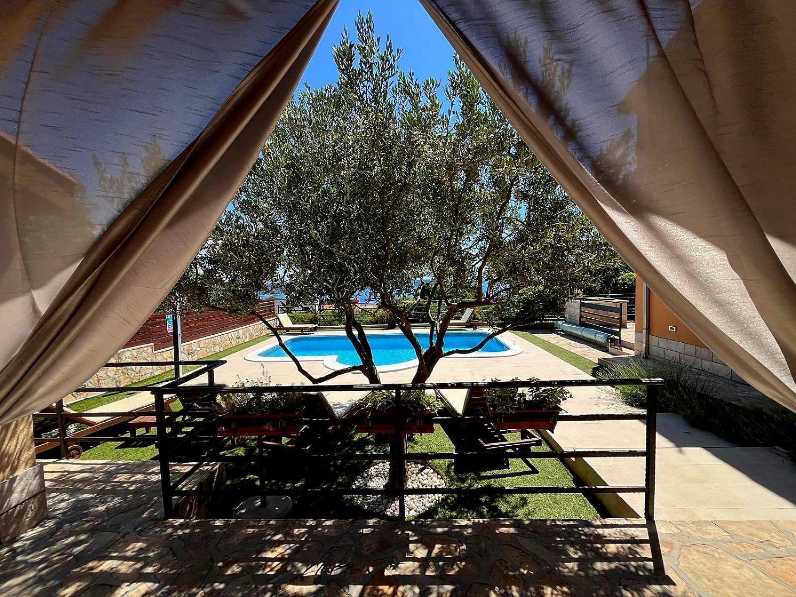 Holiday Home Magic View With Private Heated Pool Kaštela Eksteriør billede