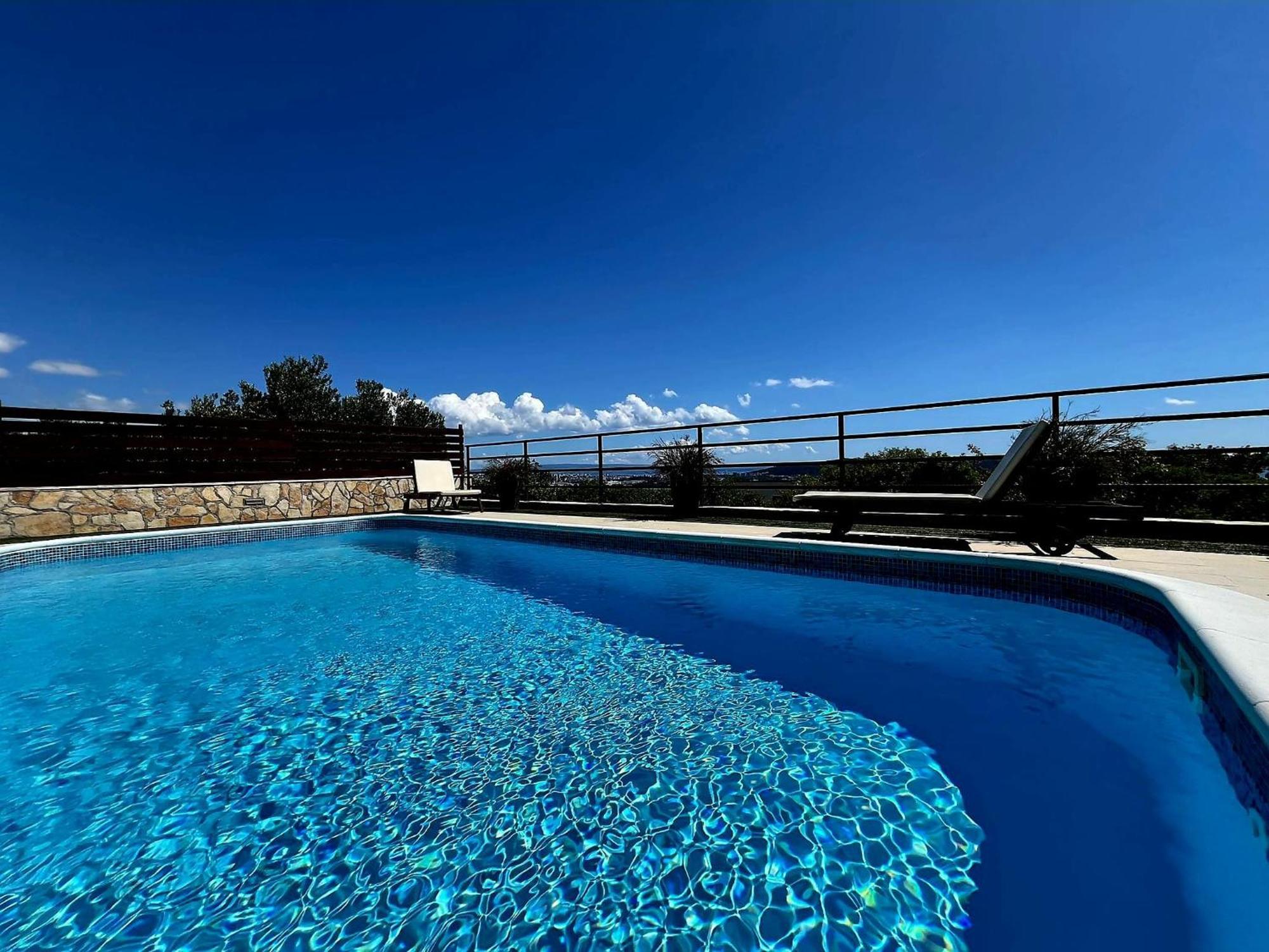 Holiday Home Magic View With Private Heated Pool Kaštela Eksteriør billede